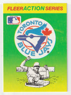 Toronto Blue Jays Logo - Action Stickers (MLB Baseball Card) 1990 Fleer # 38 Mint