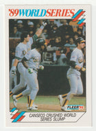 Jose Canseco - Oakland Athletics - '89 World Series (MLB Baseball Card) 1990 Fleer # 5 Mint