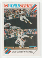 Walt Weiss - Oakland Athletics - '89 World Series (MLB Baseball Card) 1990 Fleer # 6 Mint