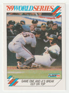Terry Steinbach - Oakland Athletics - '89 World Series (MLB Baseball Card) 1990 Fleer # 7 Mint
