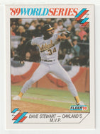 Dave Stewart - Oakland Athletics - '89 World Series (MLB Baseball Card) 1990 Fleer # 8 Mint