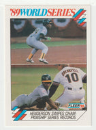 Rickey Henderson - Oakland Athletics - '89 World Series (MLB Baseball Card) 1990 Fleer # 11 Mint
