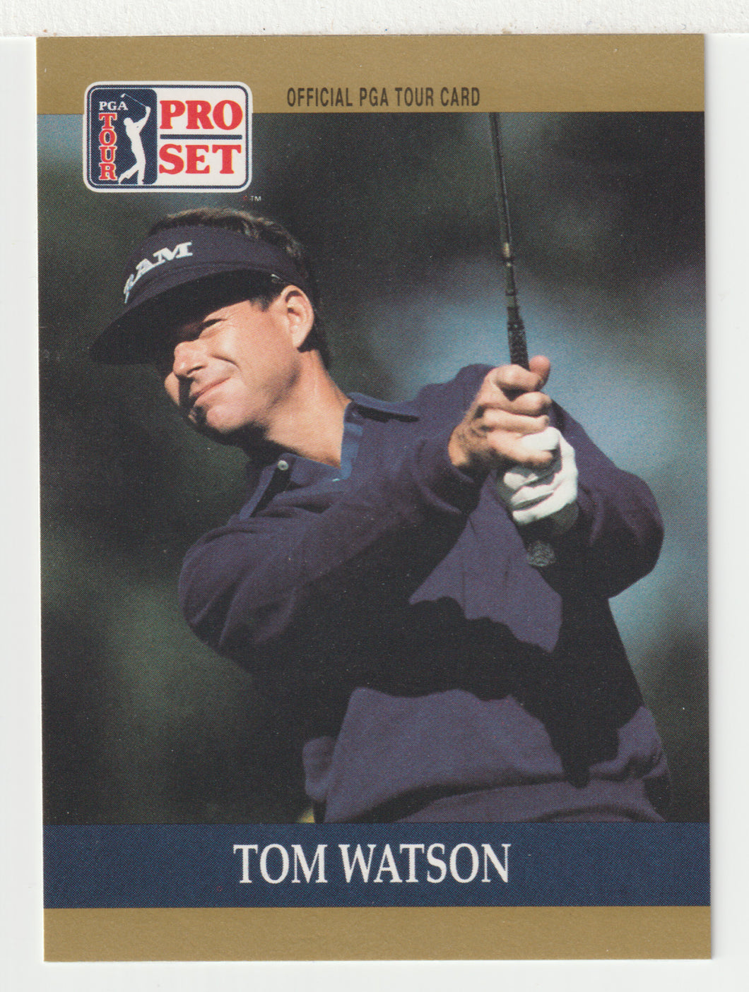 Tom Watson - (PGA Golf Card) 1990 Pro Set PGA Tour # 4 Mint