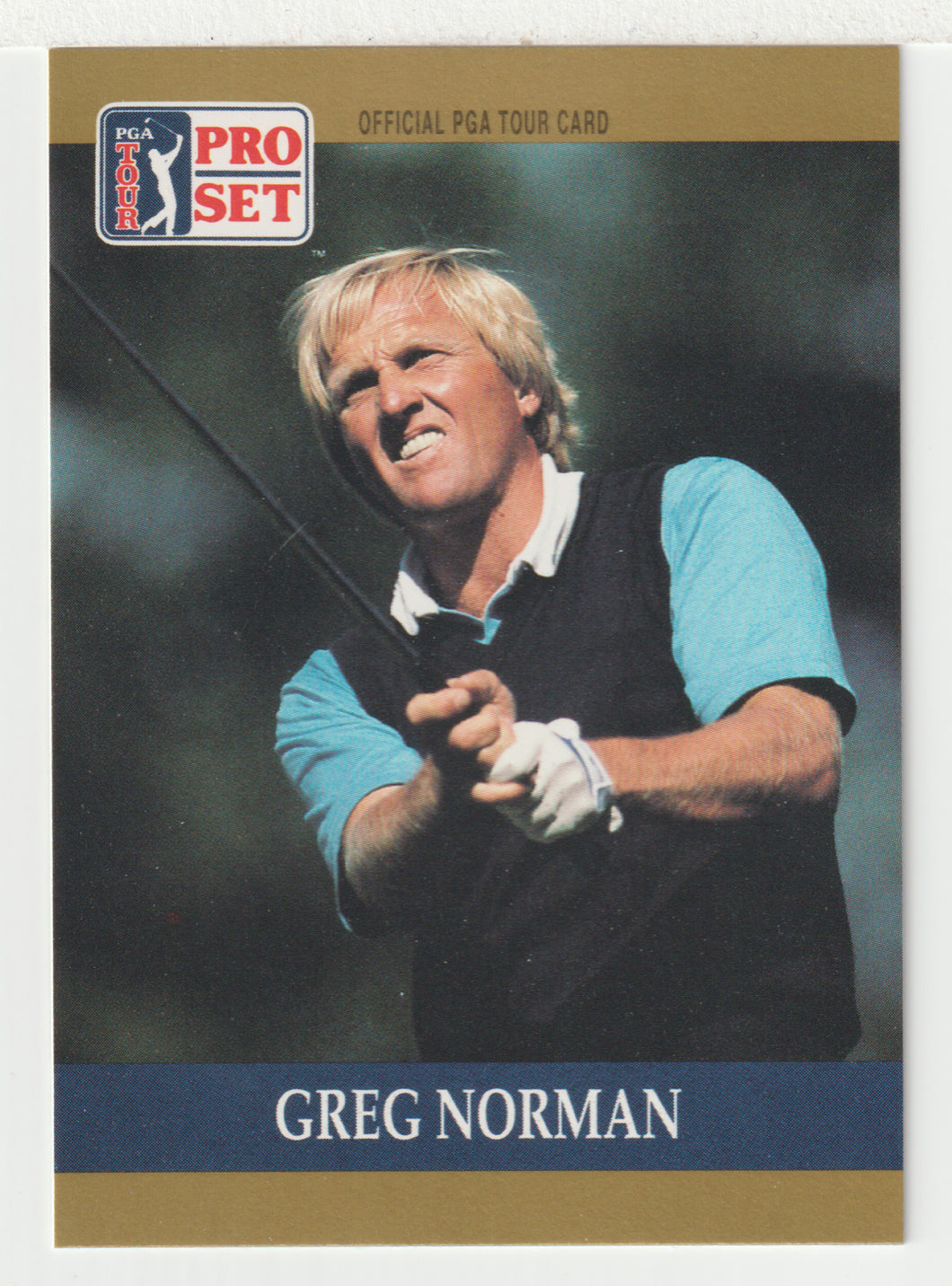 Greg Norman RC - (PGA Golf Card) 1990 Pro Set PGA Tour # 50 Mint