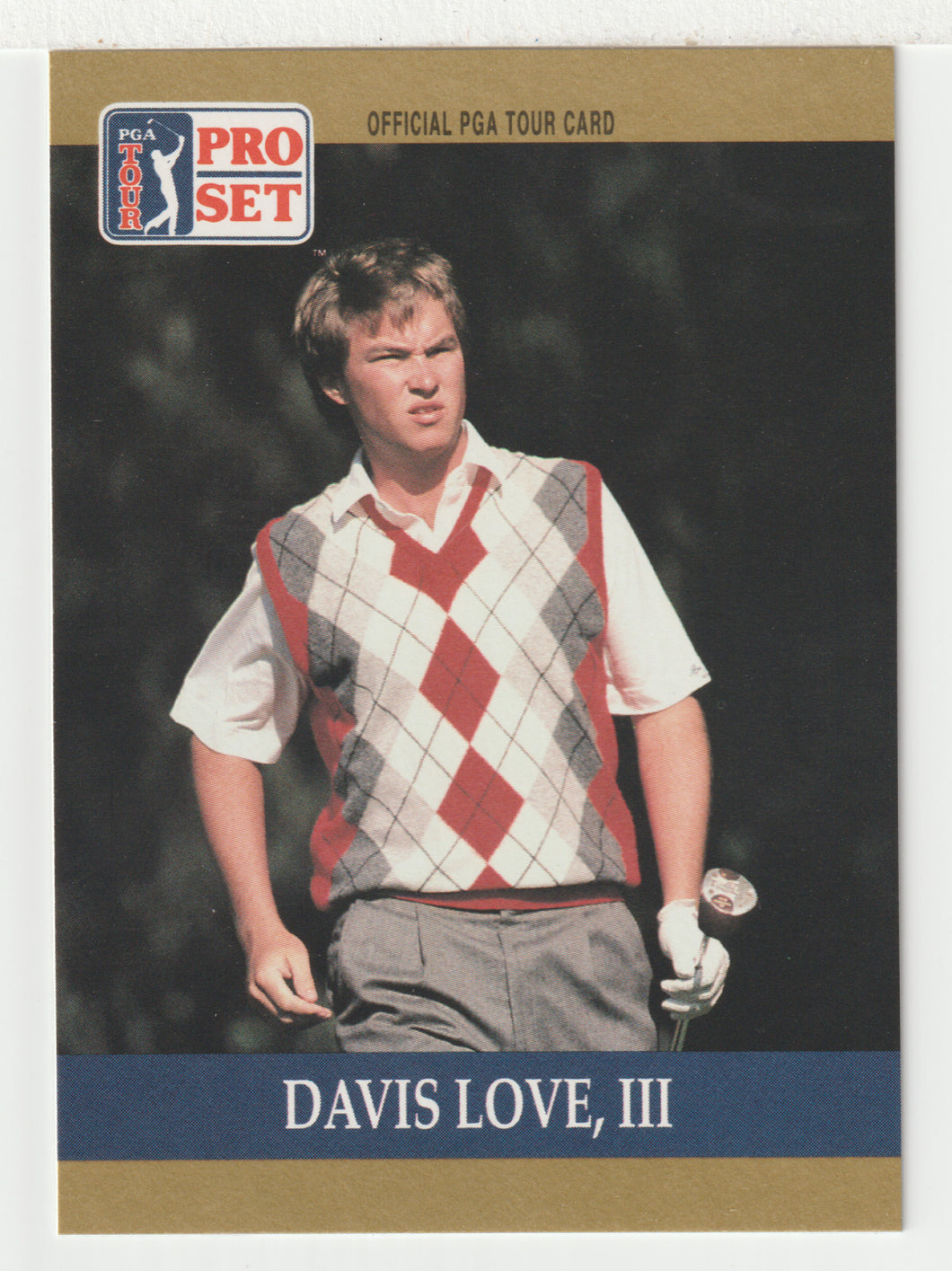Davis Love III RC - (PGA Golf Card) 1990 Pro Set PGA Tour # 56 Mint