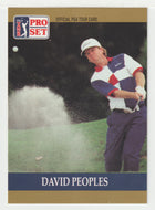 David Peoples RC - (PGA Golf Card) 1990 Pro Set PGA Tour # 57 Mint