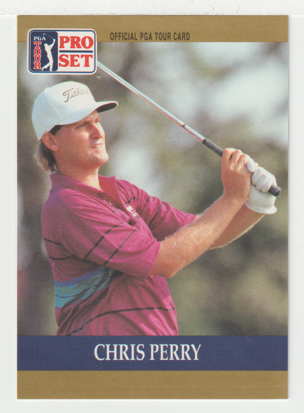 Chris Perry RC - (PGA Golf Card) 1990 Pro Set PGA Tour # 63 Mint