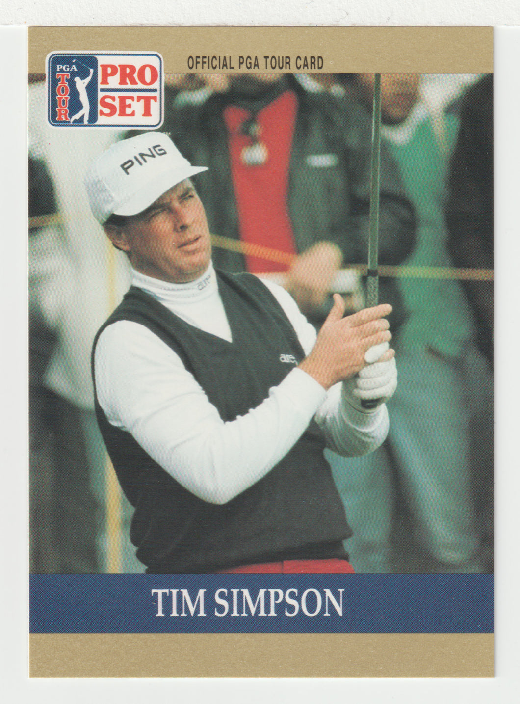 Tim Simpson RC - (PGA Golf Card) 1990 Pro Set PGA Tour # 75 Mint