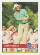 Greg Norman - (PGA Golf Card) 1992 Pro Set PGA Tour # 33 Mint