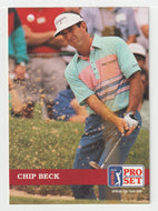 Chip Beck - (PGA Golf Card) 1992 Pro Set PGA Tour # 58 Mint