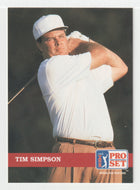 Tim Simpson - (PGA Golf Card) 1992 Pro Set PGA Tour # 80 Mint