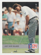 Jay Don Blake - Stat Leader - (PGA Golf Card) 1992 Pro Set PGA Tour # 182 Mint