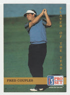Fred Couples - Player of the Year - (PGA Golf Card) 1992 Pro Set PGA Tour # 186 Mint