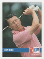 Don Bies - (PGA Golf Card) 1992 Pro Set PGA Tour # 232 Mint