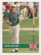 David Gilford RC - European Tour (PGA Golf Card) 1992 Pro Set PGA Tour # E1 Mint