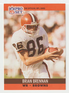 Brian Brennan - Cleveland Browns (NFL Football Card) 1990 Pro Set # 470 Mint