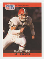 Clay Matthews - Cleveland Browns (NFL Football Card) 1990 Pro Set # 474 Mint