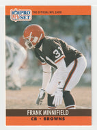 Frank Minnifield - Cleveland Browns (NFL Football Card) 1990 Pro Set # 475 Mint