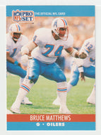 Bruce Matthews - Houston Oilers (NFL Football Card) 1990 Pro Set # 514 Mint