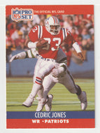 Cedric Jones RC - New England Patriots (NFL Football Card) 1990 Pro Set # 579 Mint
