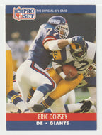 Eric Dorsey RC - New York Giants (NFL Football Card) 1990 Pro Set # 594 Mint