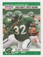 Blair Thomas RC - New York Jets - Draft Pick (NFL Football Card) 1990 Pro Set # 670 Mint