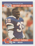 Carwell Gardner RC - Buffalo Bills - Draft Pick (NFL Football Card) 1990 Pro Set # 711 Mint