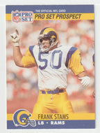 Frank Stams - Los Angeles Rams - Prospect (NFL Football Card) 1990 Pro Set # 736 Mint
