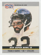 Franco Harris - Pittsburgh Steelers - Super Bowl MVP (NFL Football Card) 1990 Pro Set # 9 Mint