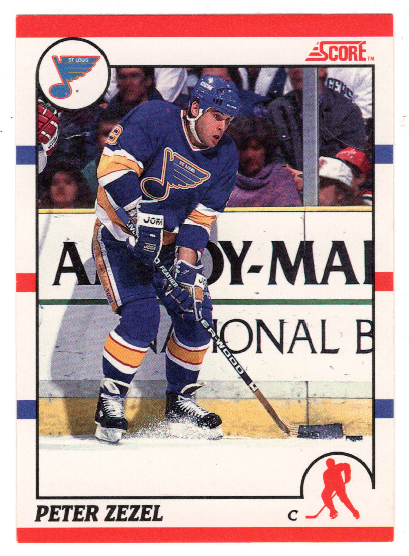 Peter Zezel - St. Louis Blues (NHL Hockey Card) 1990-91 Score # 24 Mint