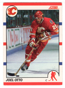 Joel Otto - Calgary Flames (NHL Hockey Card) 1990-91 Score Canadian Bilingual # 128 Mint