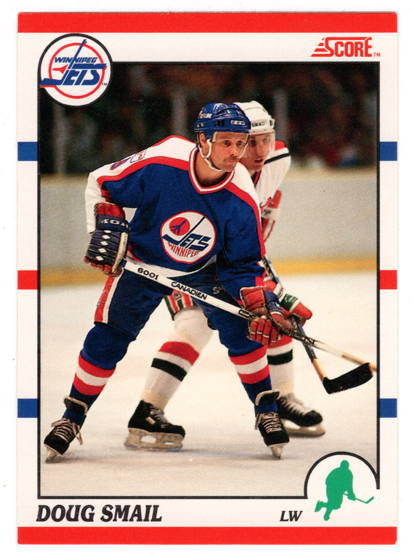 Doug Smail - Winnipeg Jets (NHL Hockey Card) 1990-91 Score Canadian Bilingual # 196 Mint