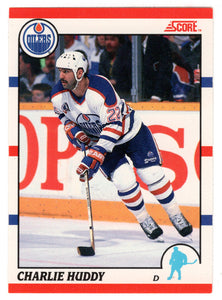 Charlie Huddy - Edmonton Oilers (NHL Hockey Card) 1990-91 Score # 199 Mint