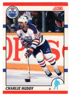 Charlie Huddy - Edmonton Oilers (NHL Hockey Card) 1990-91 Score Canadian Bilingual # 199 Mint