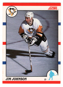 Jim Johnson - Pittsburgh Penguins (NHL Hockey Card) 1990-91 Score Canadian Bilingual # 202 Mint