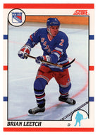 Brian Leetch - New York Rangers (NHL Hockey Card) 1990-91 Score Canadian Bilingual # 225 Mint