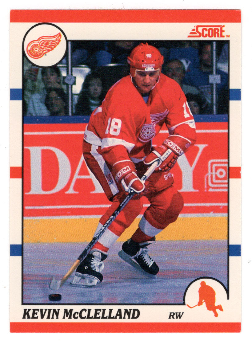 Kevin McClelland - Detroit Red Wings (NHL Hockey Card) 1990-91 Score Canadian Bilingual # 287 Mint