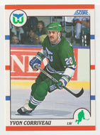 Yvon Corriveau RC - Hartford Whalers (NHL Hockey Card) 1990-91 Score # 302 Mint