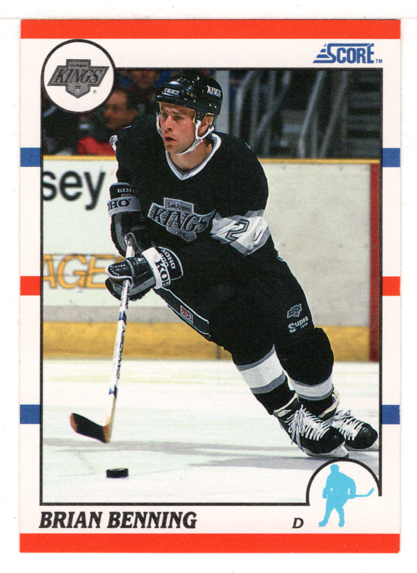 Brian Benning - Los Angeles Kings (NHL Hockey Card) 1990-91 Score # 306 Mint