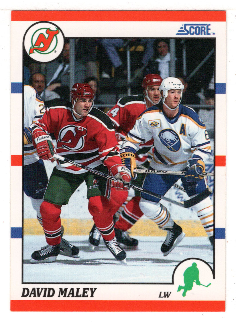 David Maley RC - New Jersey Devils (NHL Hockey Card) 1990-91 Score # 310 Mint