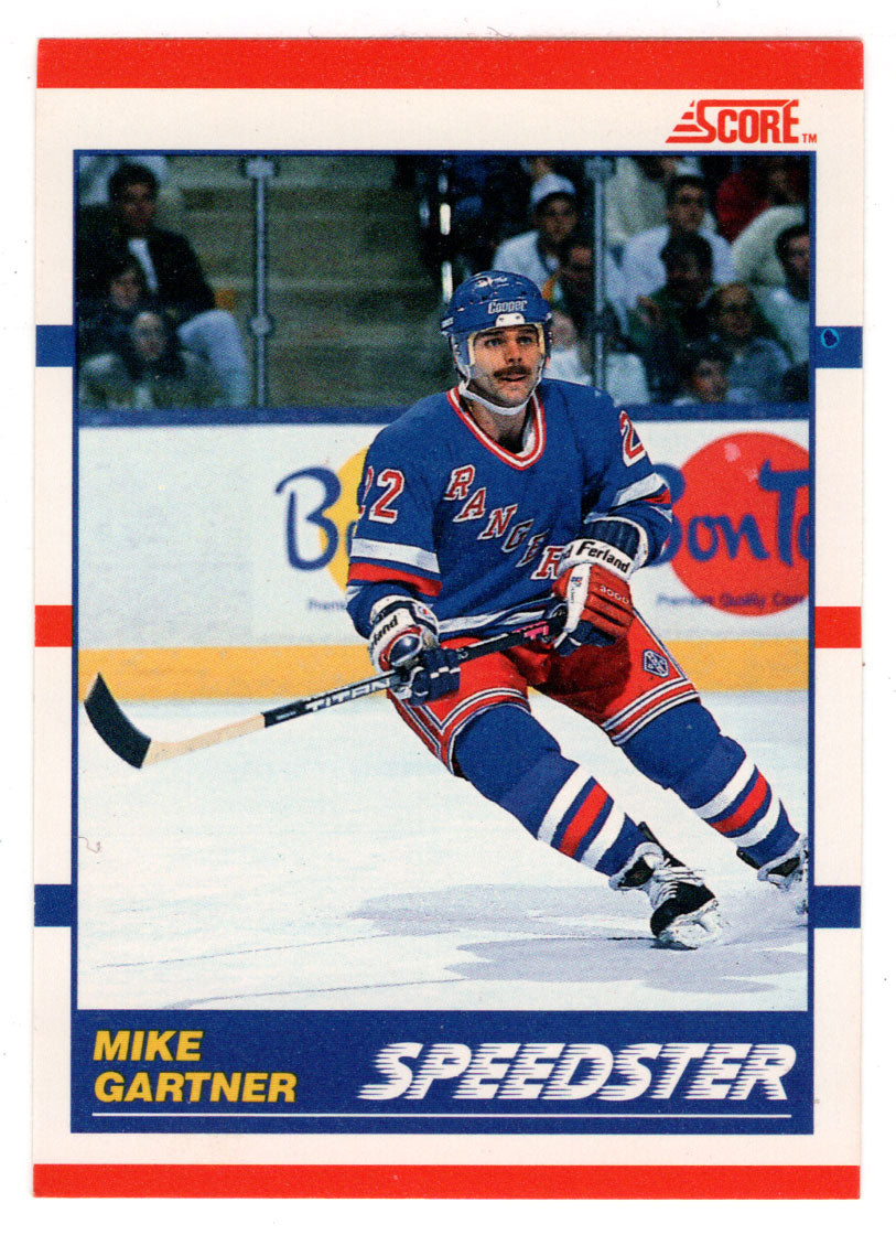 Mike Gartner - New York Rangers - Speedster (NHL Hockey Card) 1990-91 Score # 333 Mint