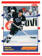 Wayne Gretzky - Los Angeles Kings - Magician (NHL Hockey Card) 1990-91 Score Canadian Bilingual # 338 Mint