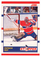 Patrick Roy - Montreal Canadiens - Stopper (NHL Hockey Card) 1990-91 Score Canadian Bilingual # 344 Mint