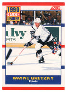 Wayne Gretzky - Los Angeles Kings - Record Setters (NHL Hockey Card) 1990-91 Score Canadian Bilingual # 353 Mint