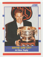 Wayne Gretzky - Los Angeles Kings - Art Ross Trophy (NHL Hockey Card) 1990-91 Score # 361 Mint