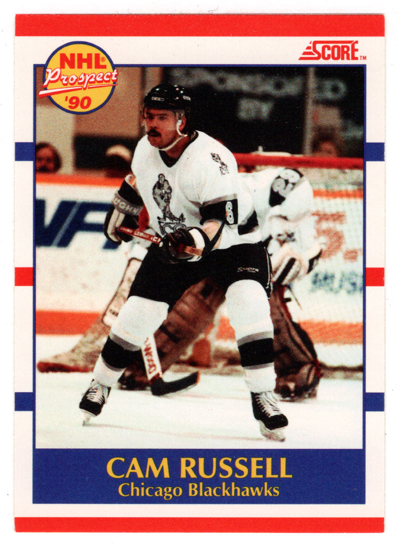 Cam Russell RC - Chicago Blackhawks (NHL Hockey Card) 1990-91 Score # 408 Mint