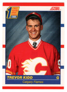 Trevor Kidd RC - Calgary Flames (NHL Hockey Card) 1990-91 Score Canadian Bilingual # 438 Mint