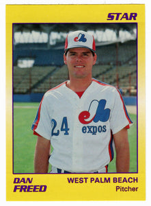 Dan Freed - West Palm Beach Expos (Minor League Baseball Card) 1990 Star # 8 Mint