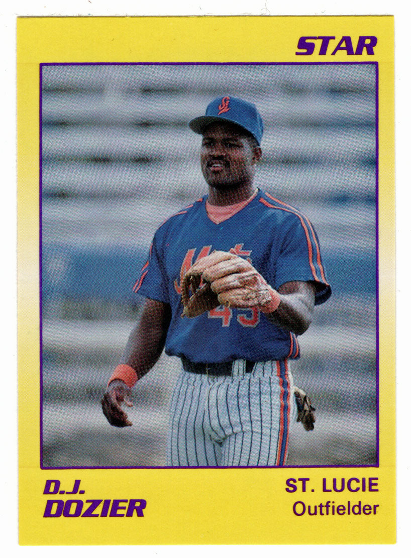 D.J. Dozier - St. Lucie Mets (Minor League Baseball Card) 1990 Star # 9 Mint