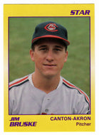 Jim Bruske - Canton-Akron Indians (Minor League Baseball Card) 1990 Star # 12 Mint